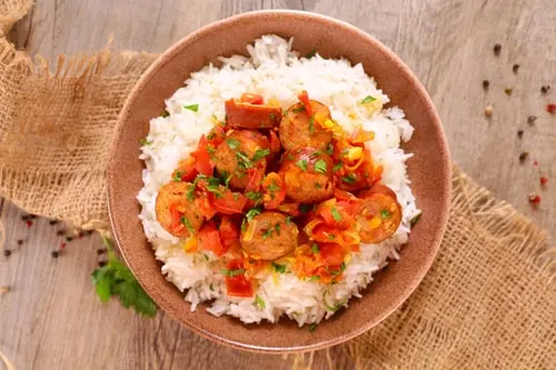 Rougail saucisse de la Réunion